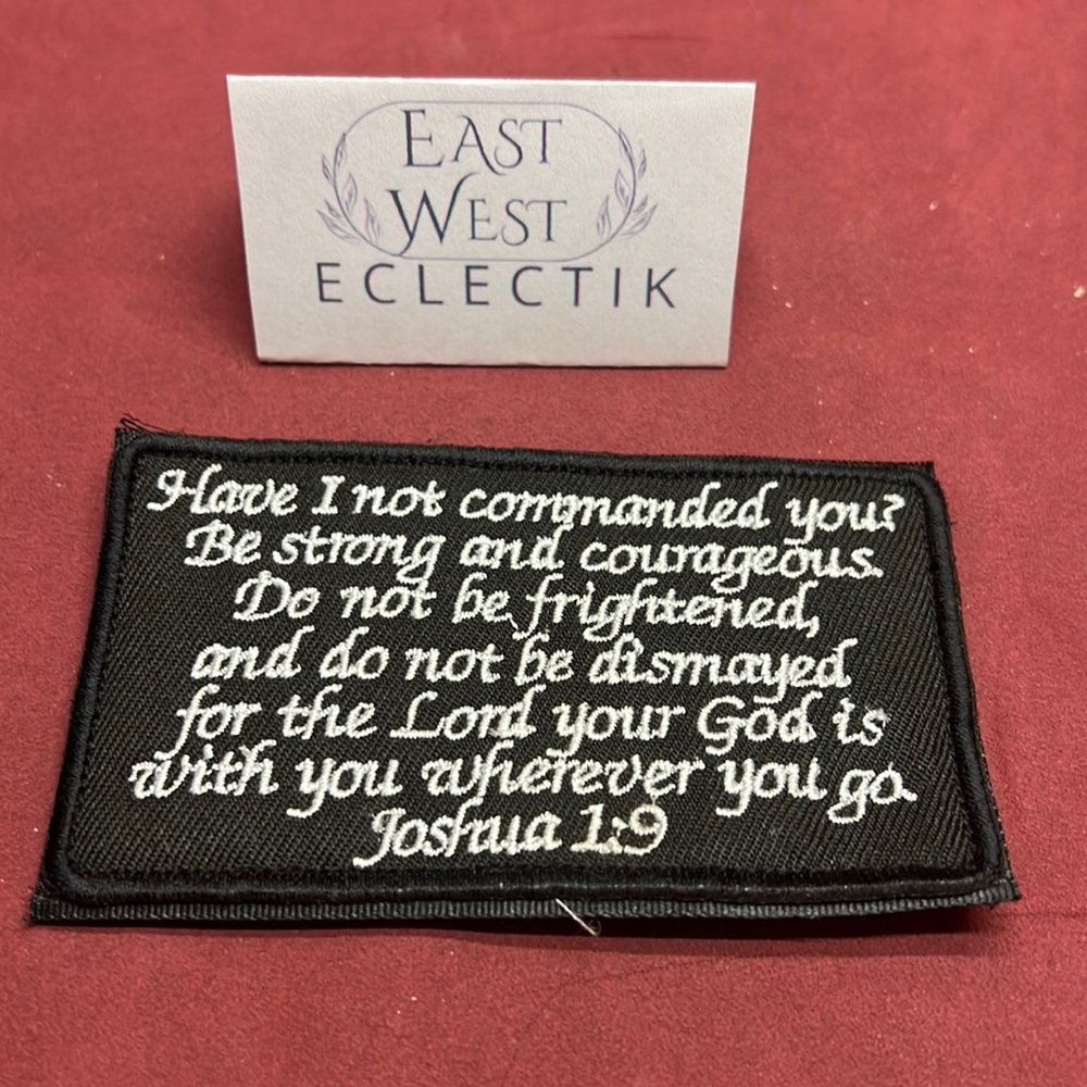 Velcro Patch Joshua 1-9 // 2.5 by 4 inch size